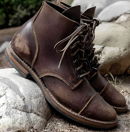 Garrick - Bottes en cuir robustes et vintage pour hommes
