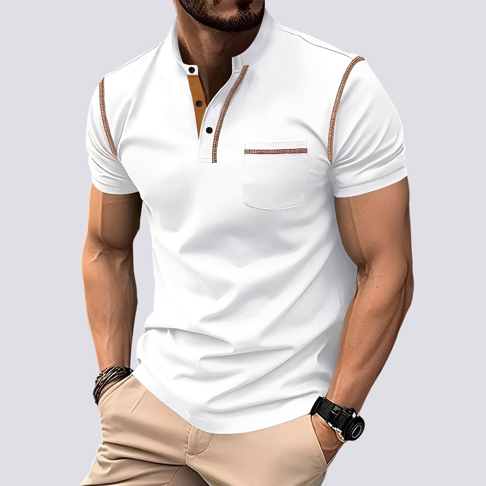 Stefan - Polo stylé et respirant pour hommes