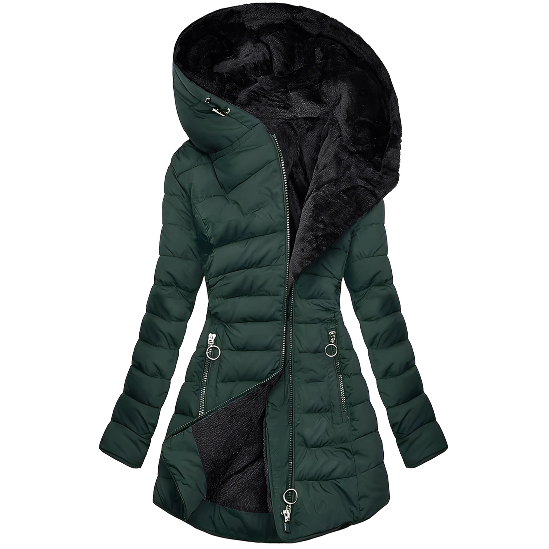 Jasmine - Veste d'hiver moderne avec capuche pour femmes