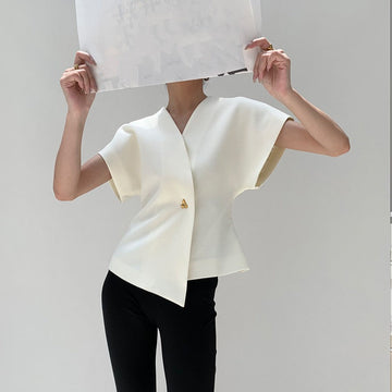 Cherie - Veste sans manches à coupe irrégulière pour femmes
