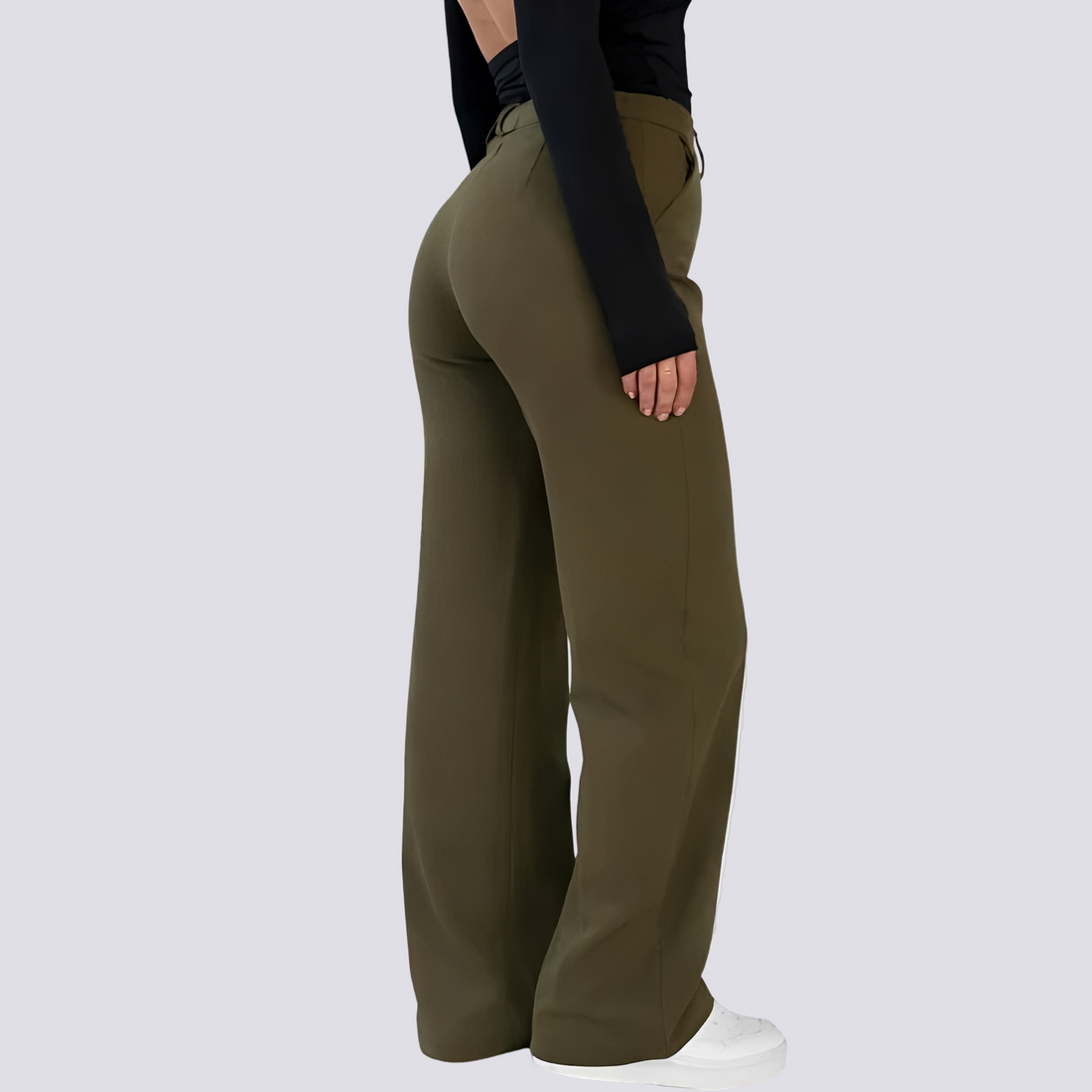 Herbie - Pantalon Taille Haute Décontracté