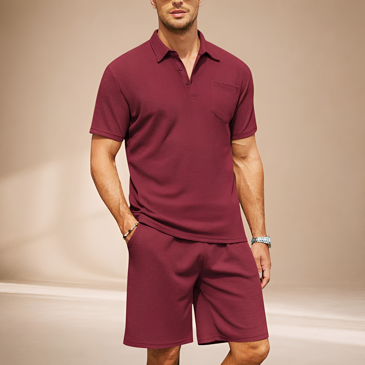 Barry - Ensemble Polo Texturé Ajusté