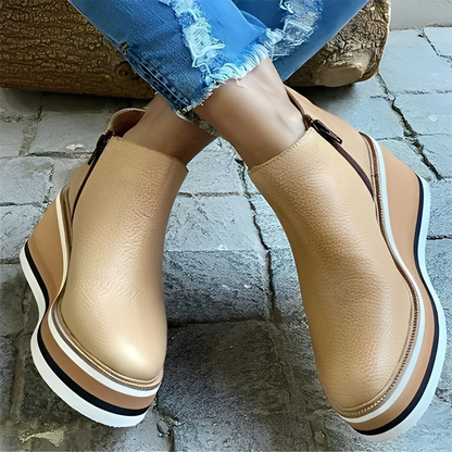 Lyana - Bottines d'hiver à zip pour femmes