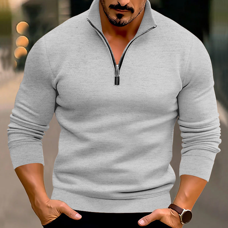 Billy - Fashionable sweater with zipper for men
