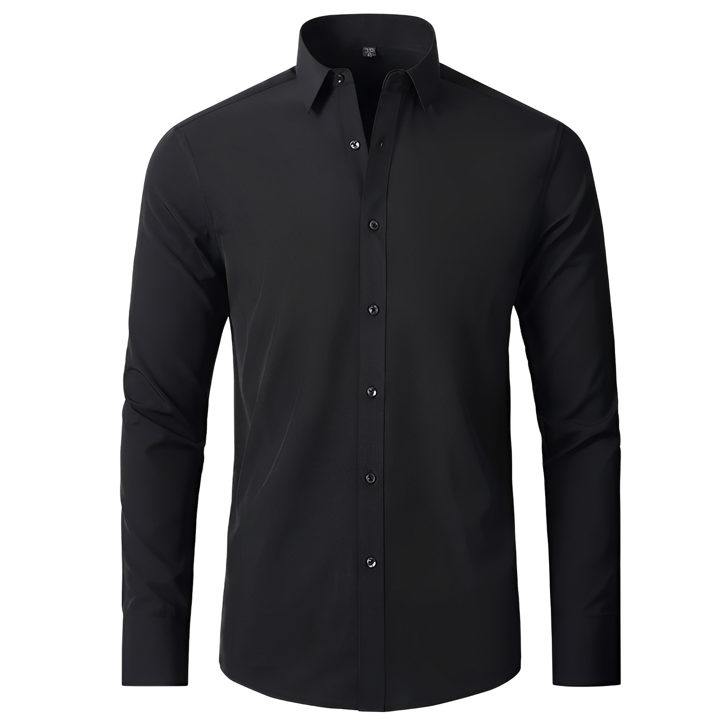 Khenn - Chemise extensible à manches longues pour hommes