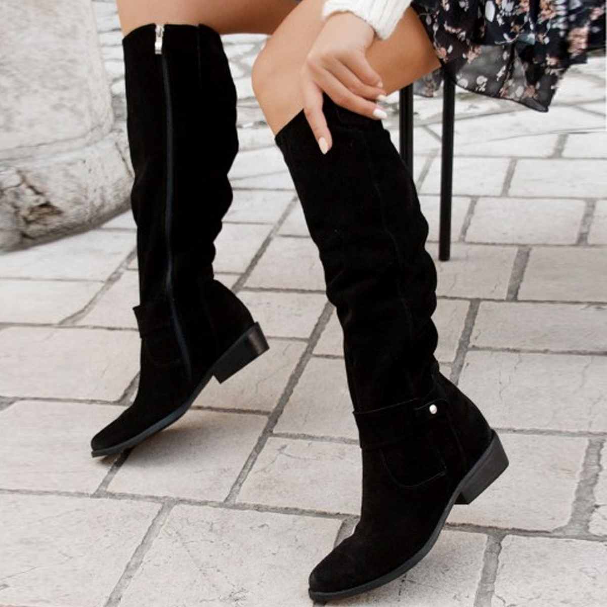 Terina – Bottes casual jusqu'au genou pour femmes