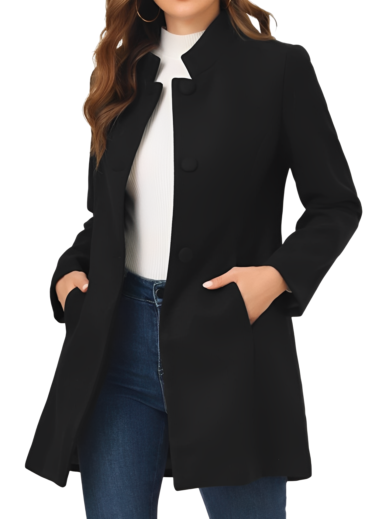 Kaitlyn - Veste élégante et ajustée avec boutons pour femmes