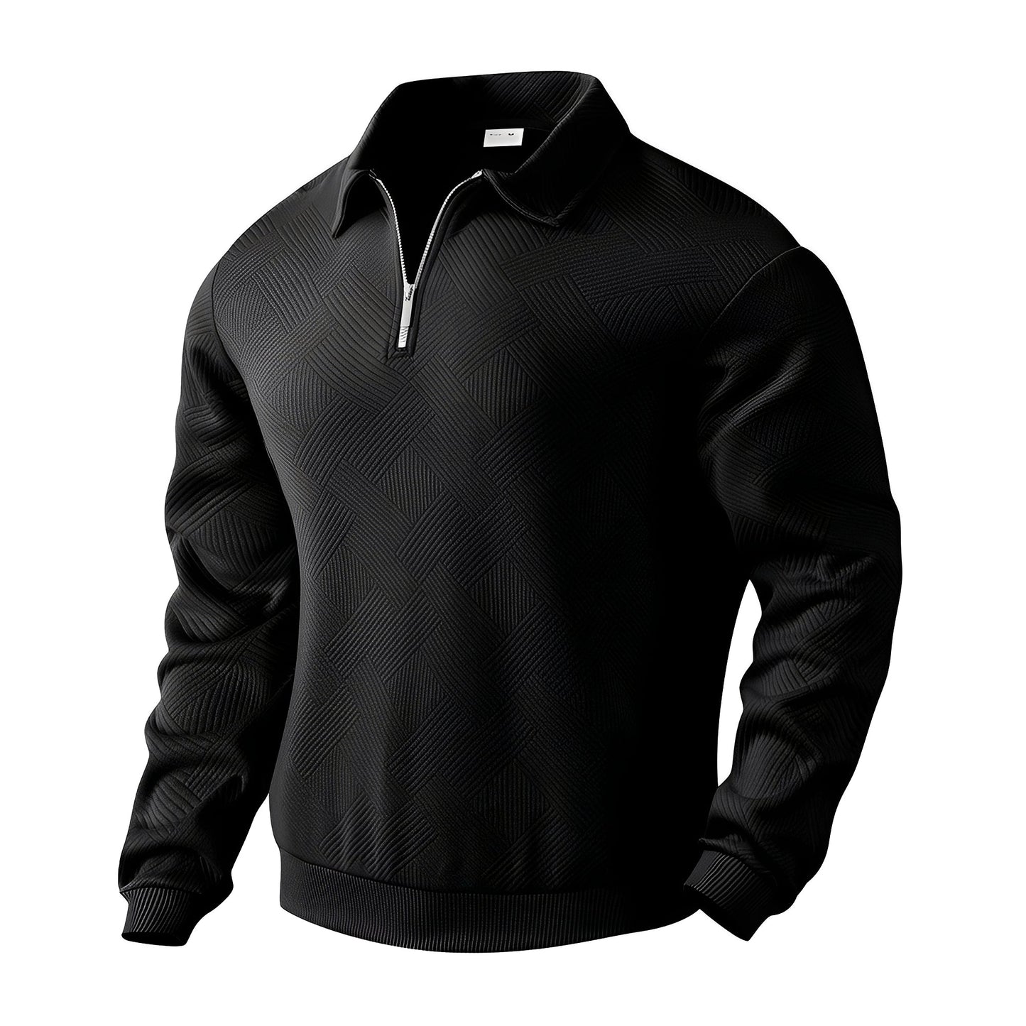 Bertoldo - Men's trendy half-zip sweater