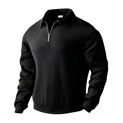 Bertoldo - Men's trendy half-zip sweater