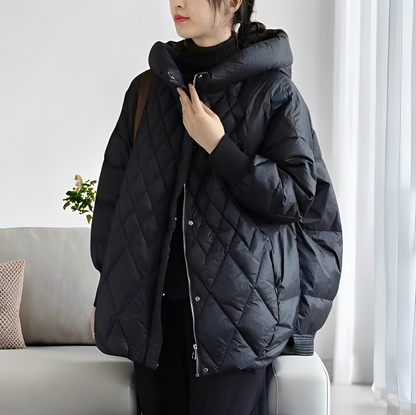 Abigail - Manteau d'hiver rembourré avec fermeture éclair pour femmes