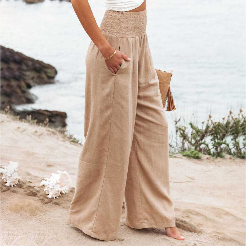 Reina – Pantalon léger avec imprimé tropical