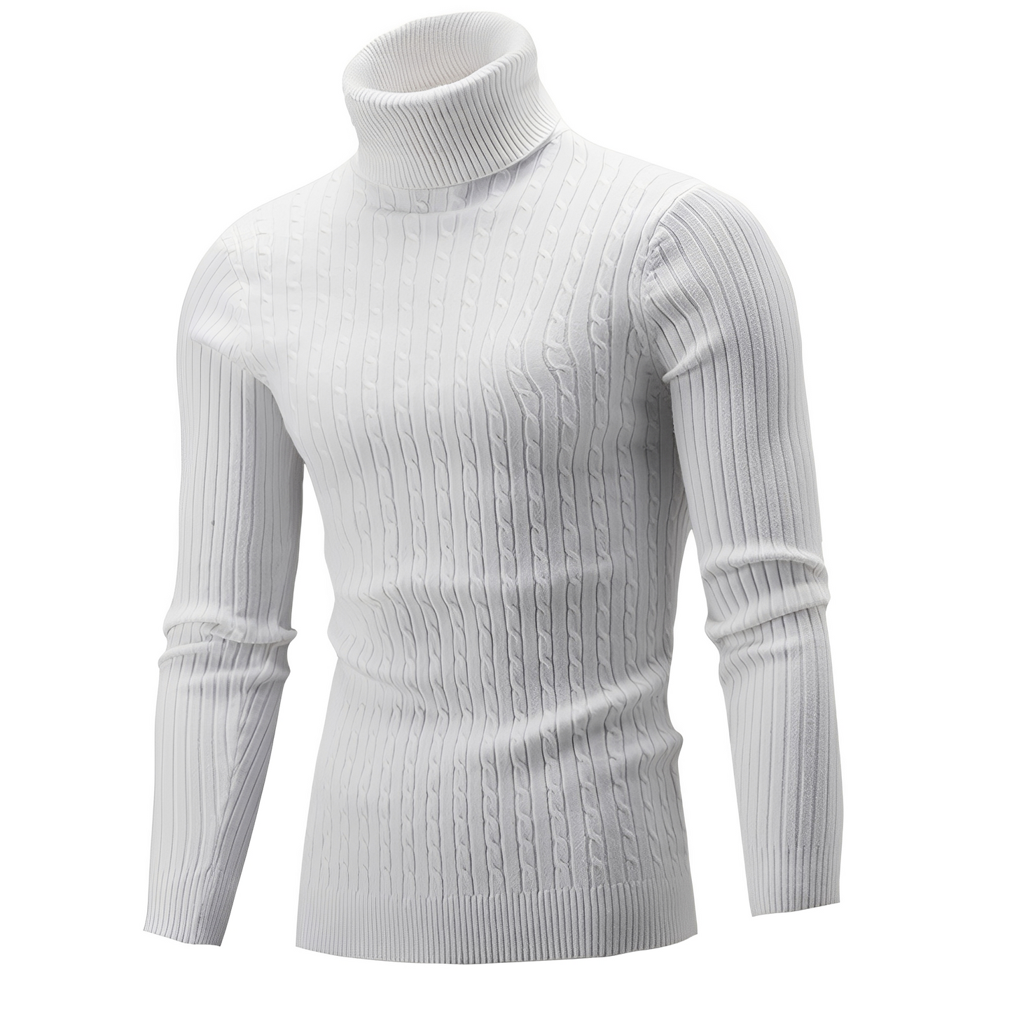 Patrick - Elegant knitted sweater with a turtleneck for men