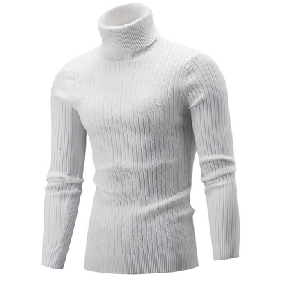 Patrick - Elegant knitted sweater with a turtleneck for men
