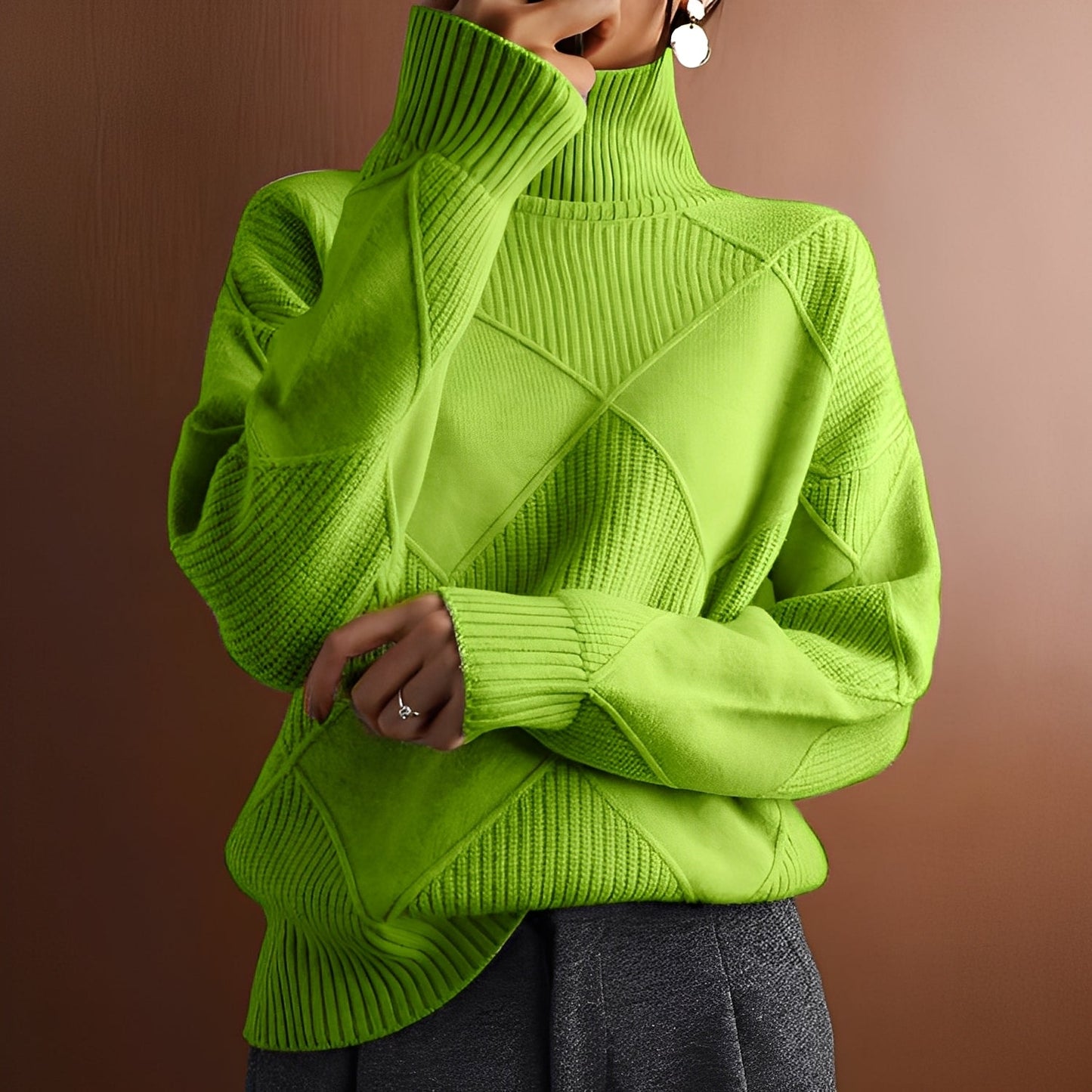 Morgan - Pull en cachemire pour femmes au style raffiné avec col roulé