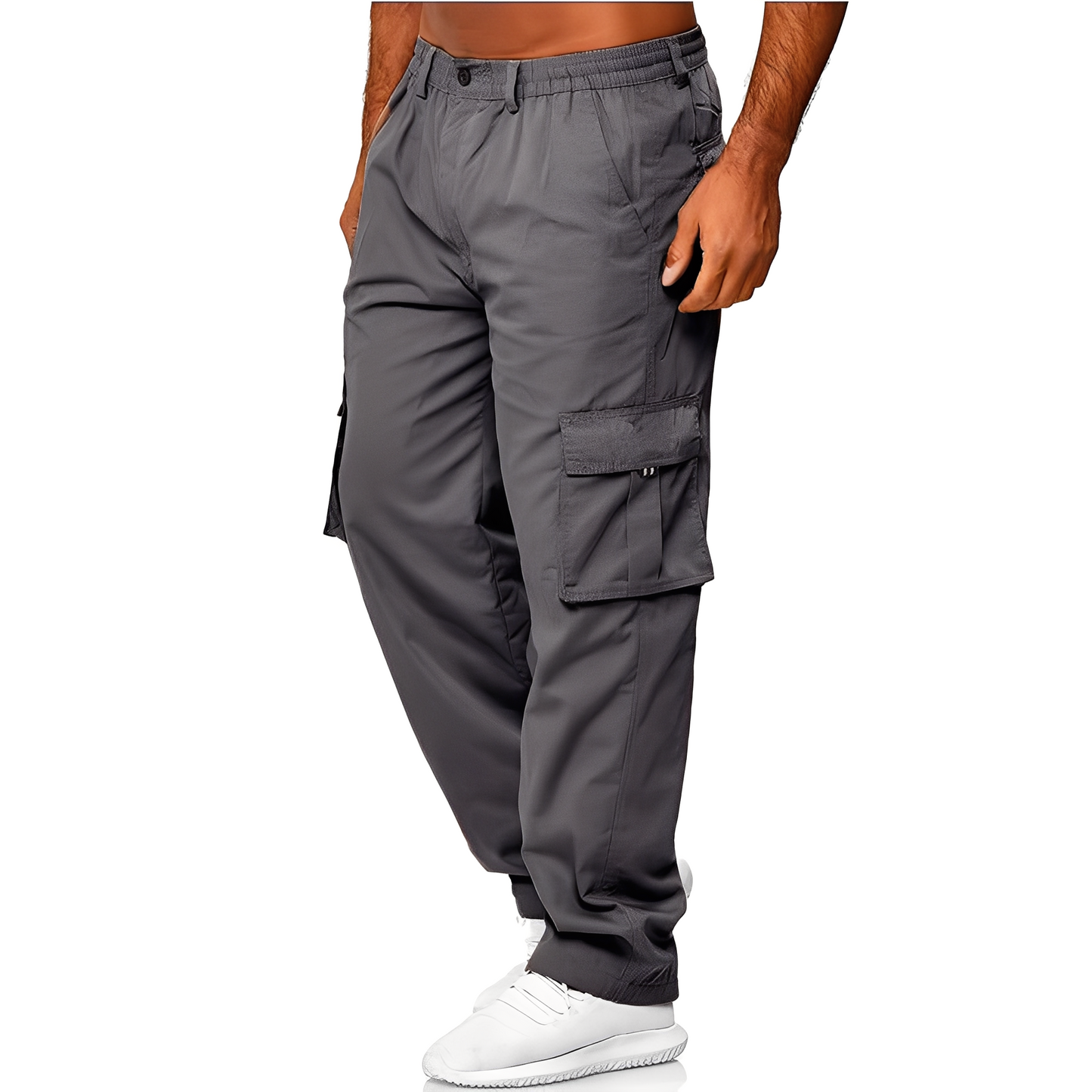 Randolf - Pantalon cargo large et relax pour hommes