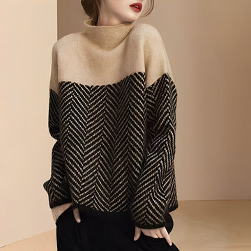 Maryann - Pull chic à col roulé doux et agréable