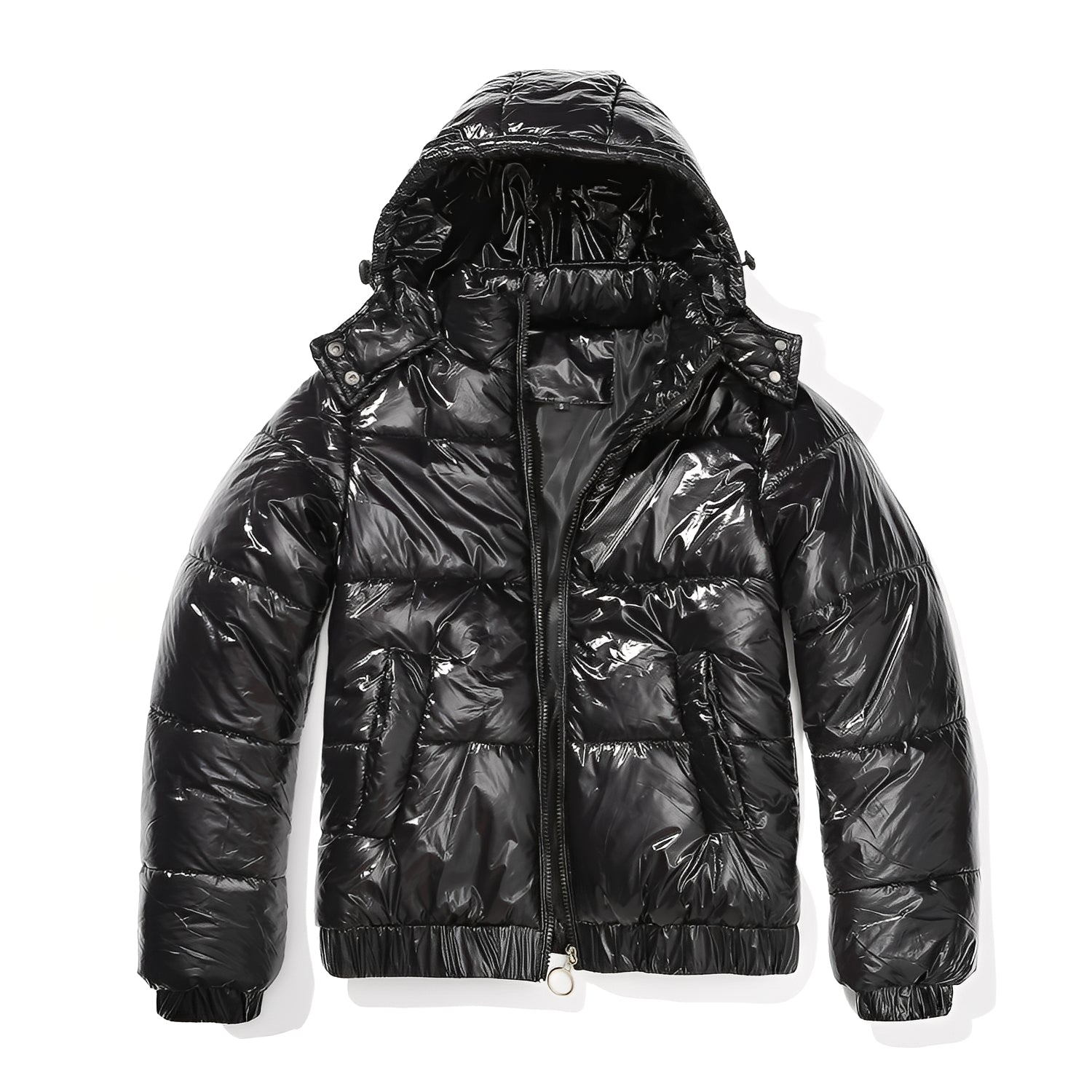 Yazmin - Une veste épaisse et brillante pour femmes avec capuche