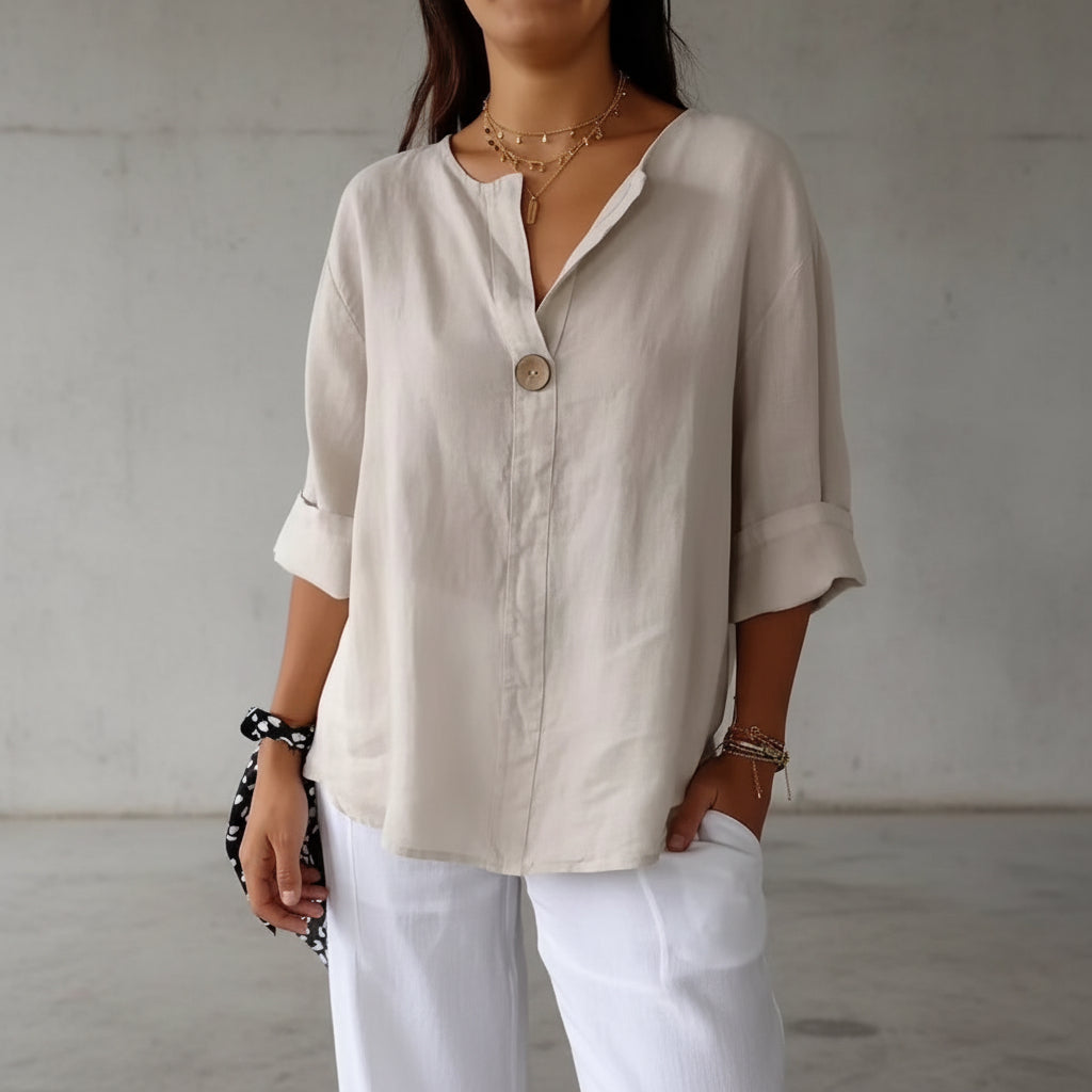 Arabella - Blouse ample pour femmes avec décolleté en V