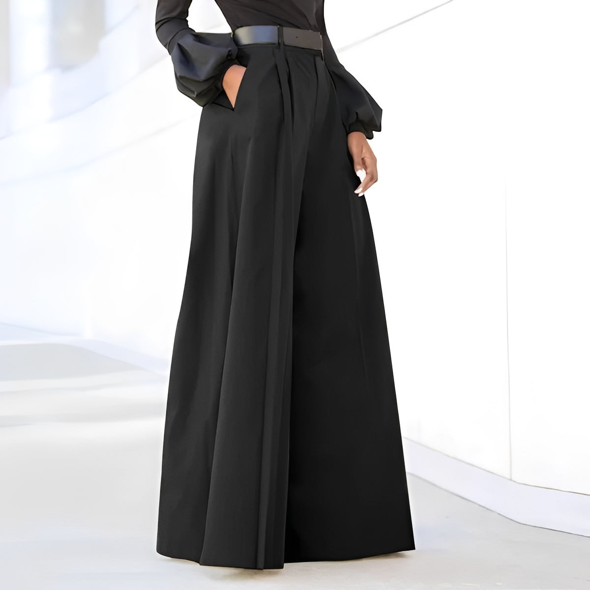 Ashley - Élégant, large pantalon patte d'eph pour femmes