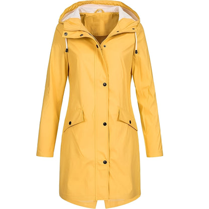 Jessica - Long manteau imperméable pour femmes, polyvalent