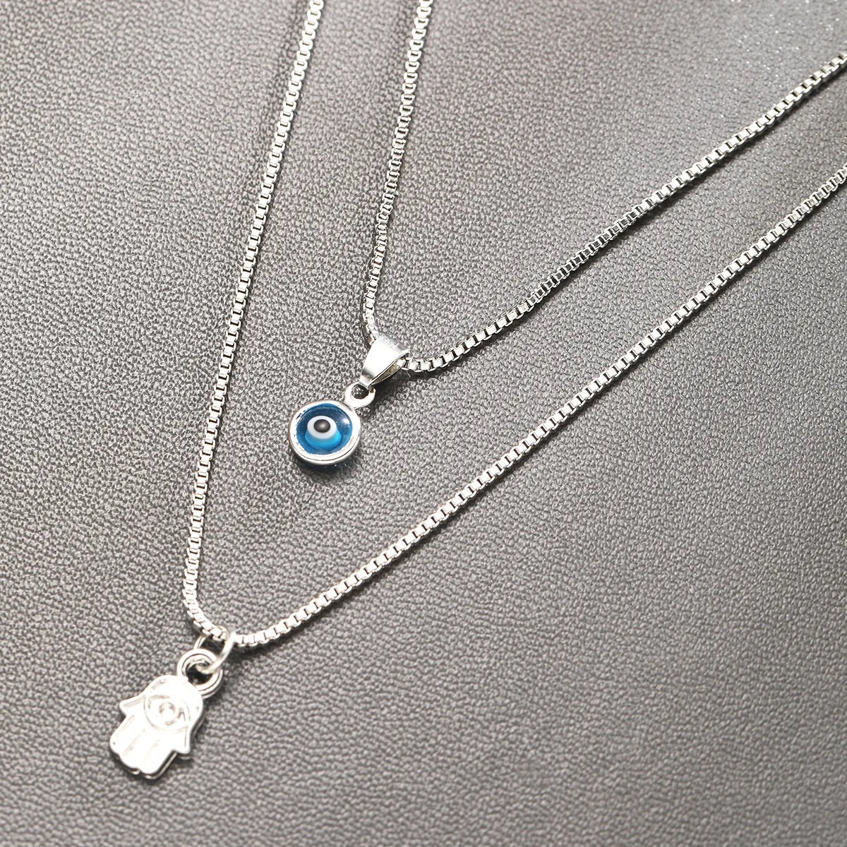 Sahar – Collier à deux rangées de mal d'œil
