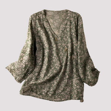 Monica - Blouse élégante à motif floral pour femmes