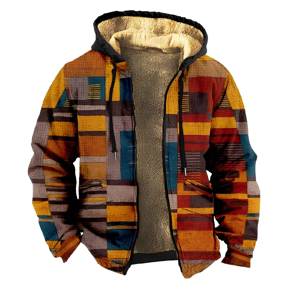 Mervin - Sweat à capuche chaud et coloré pour homme