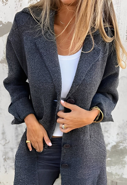 Izabelle - Long manteau en maille décontracté pour femmes