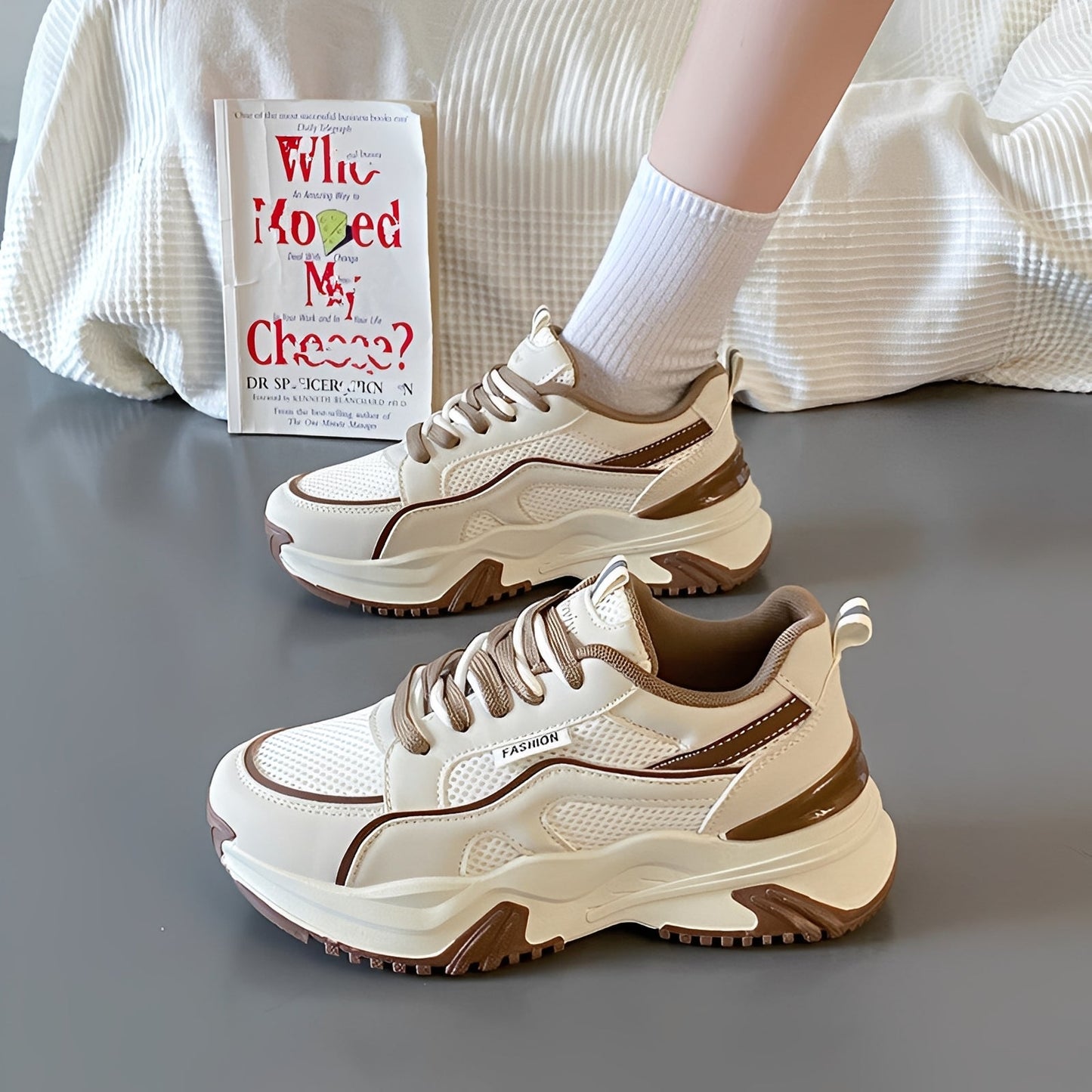 Rachel - Lässige Netzstoff-Korb-Schuhe mit hohen Absätzen für Damen