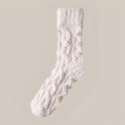 Neely - Chaussettes unisexes en polaire de velours chaudes