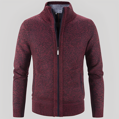 Kelvin - Cardigan Simple avec Fermeture Éclair pour Hommes