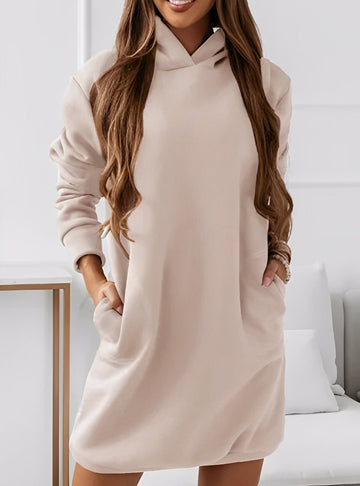 Michaela - Robe courte élégante avec capuche pour femmes