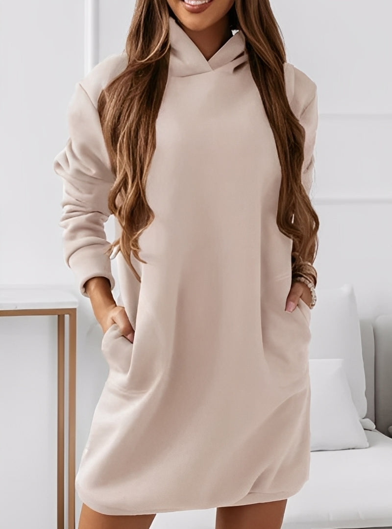 Michaela - Robe courte élégante avec capuche pour femmes