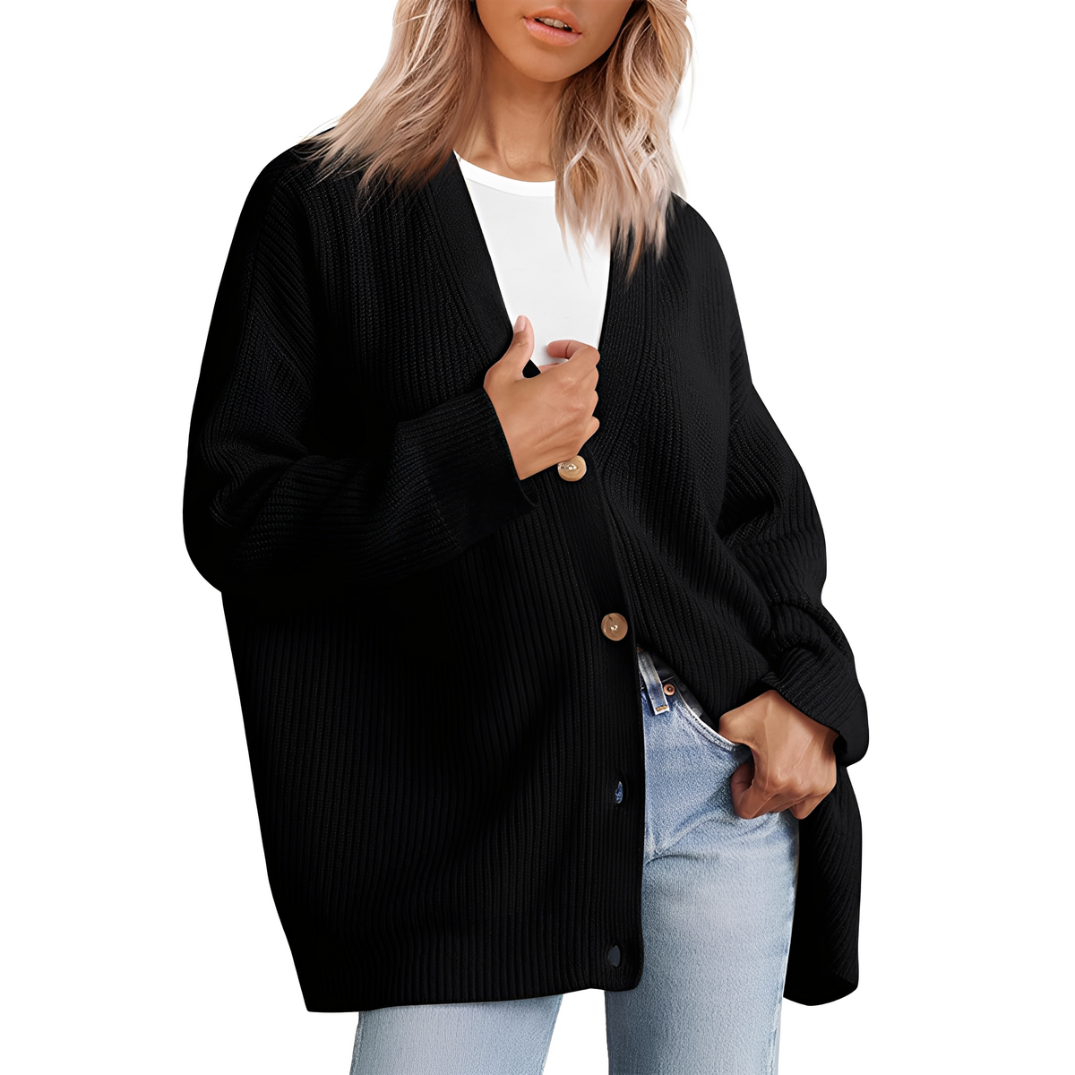 Christal - Pull chaud à coupe décontractée