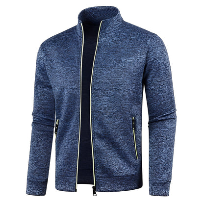 Clayton - Casual fleece sweatshirt with zipper for men