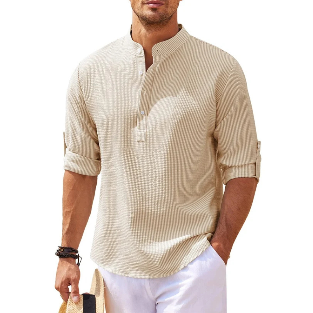 Cormac - Chemise à la mode avec demi-patte de boutonnage