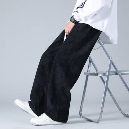 Larry - Elegant and loose corduroy jogging pants for men