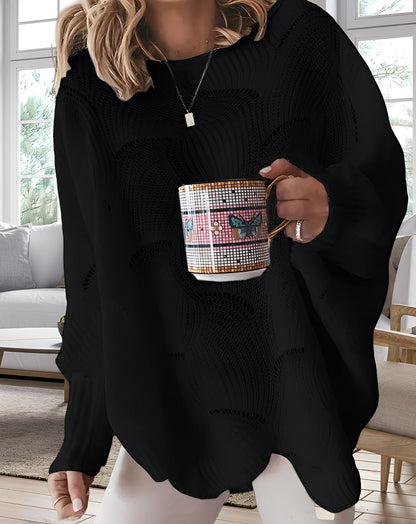 Kassandra - Pull féminin chic avec détails découpés