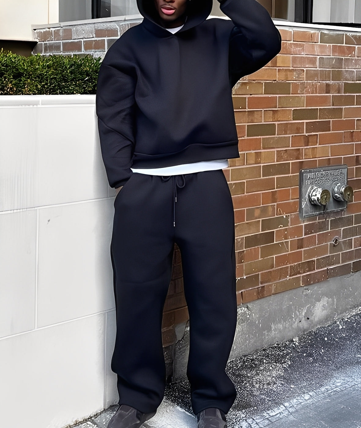 Marco - Set of loose and casual hooded sweatshirt for men