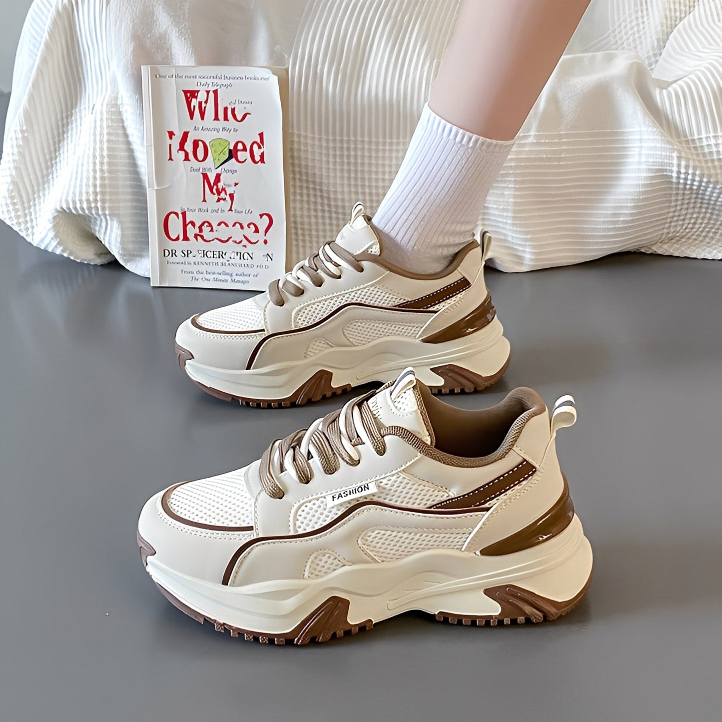 Sophie - Baskets modernes avec semelle épaisse pour femmes