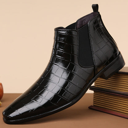 Gladwin - Bottes formelles en cuir brillant pour hommes