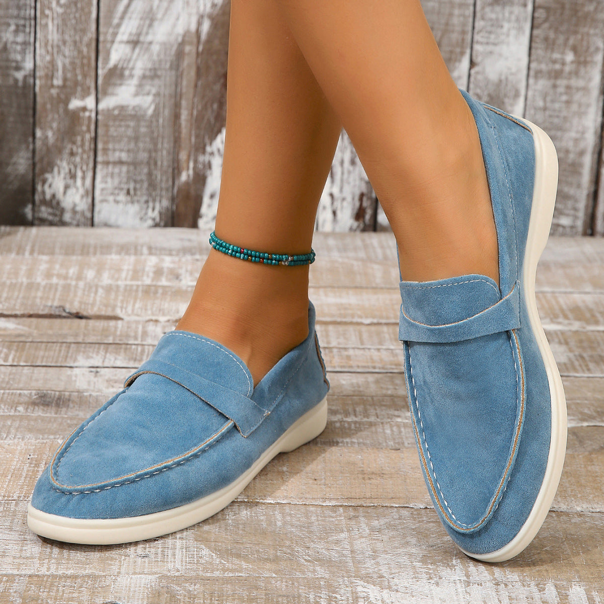 Yasmine - Chaussures en daim classiques pour femmes