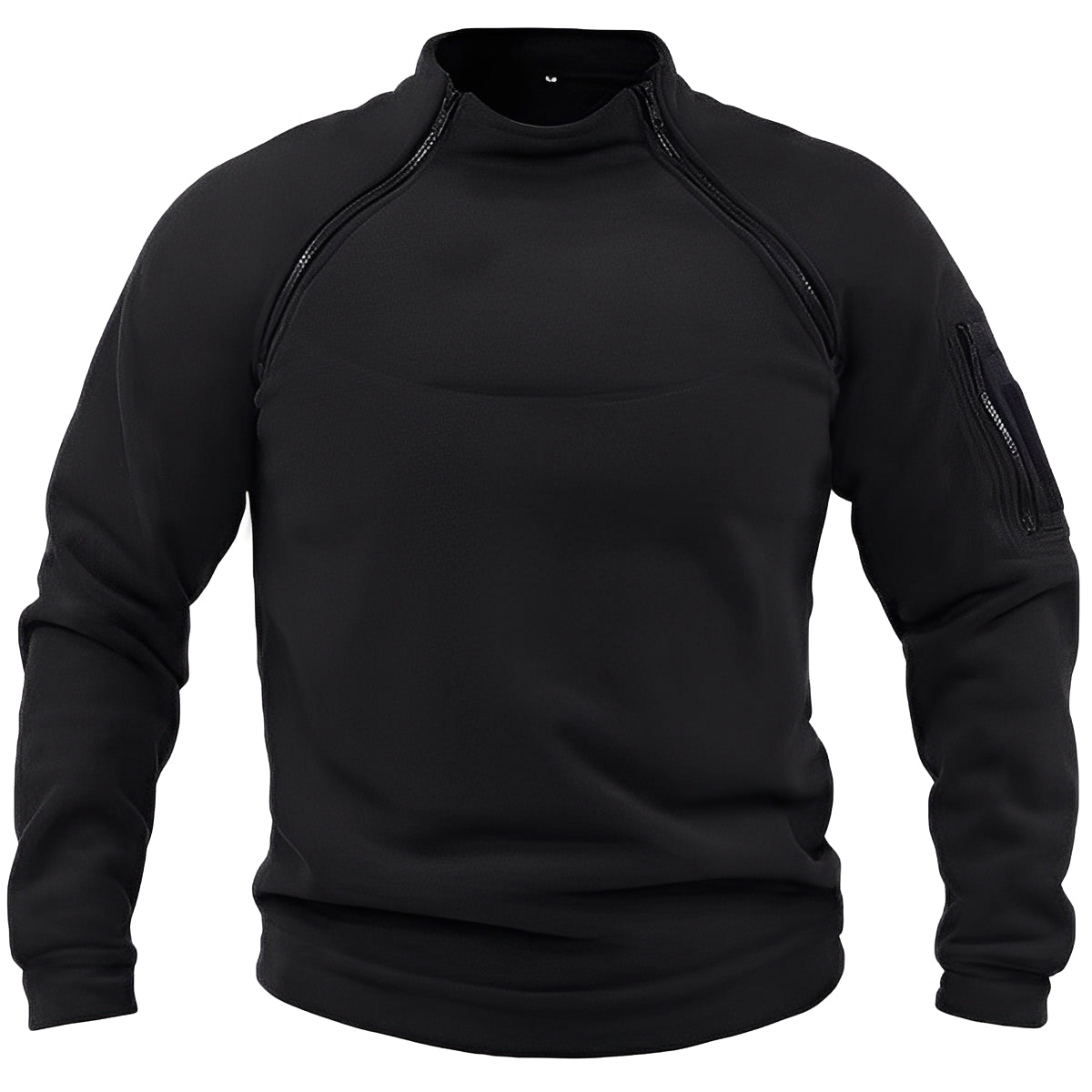 Wilbur - Sweat en polaire sport avec zip pour hommes