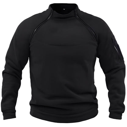 Wilbur - Sweat en polaire sport avec zip pour hommes