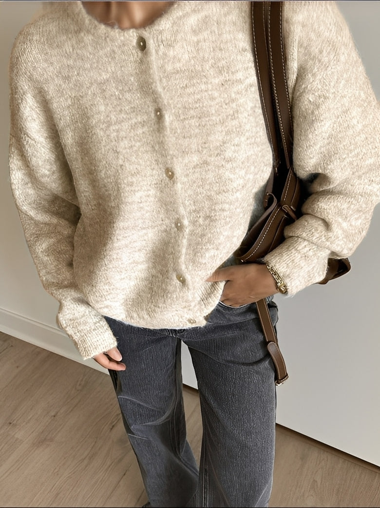 Rowena - Manteau vintage en laine avec boutons pour femmes