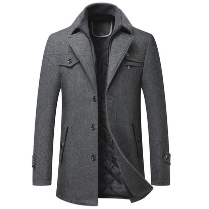 Keith - Thick and elegant wool coat for men
