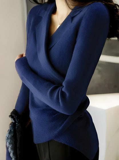 Caroline - Asymmetrical and graceful sweater for women