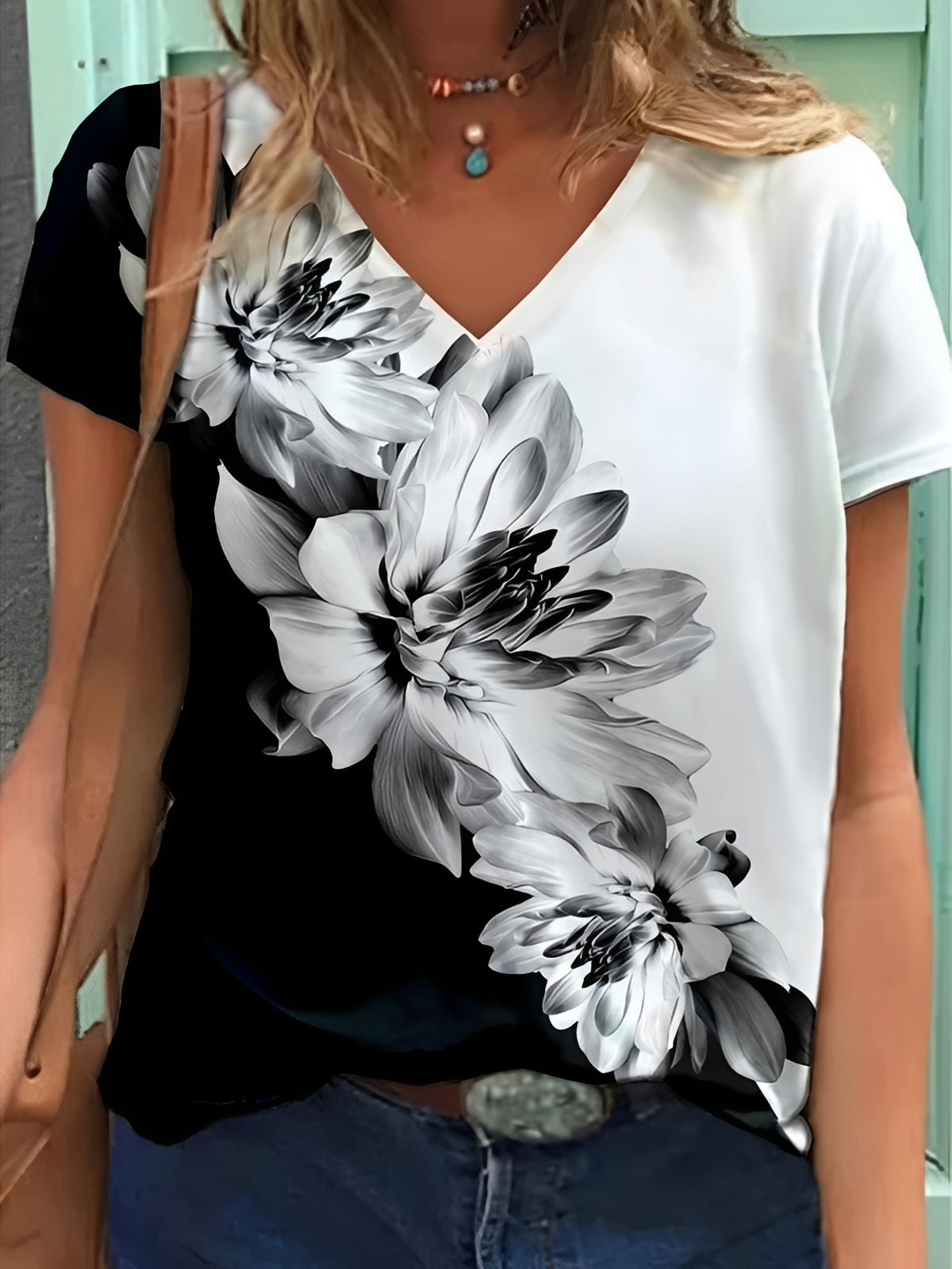 Niki - Haut élégant à motif floral pour femmes