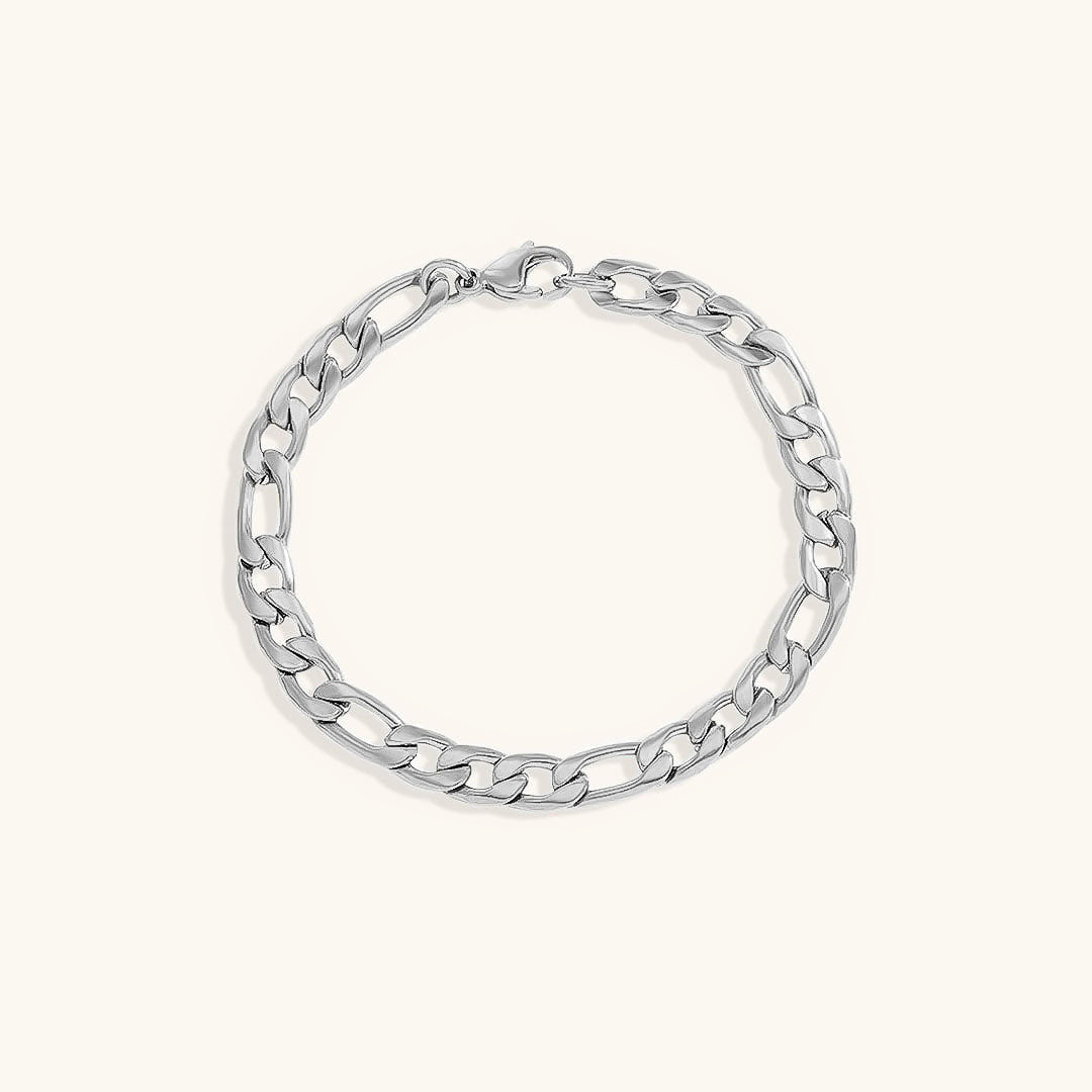 Saturn - Bracelet en chaîne dorée