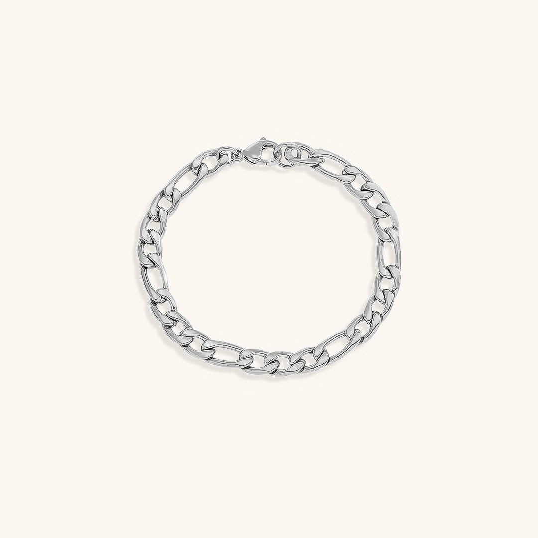 Saturn - Bracelet en chaîne dorée